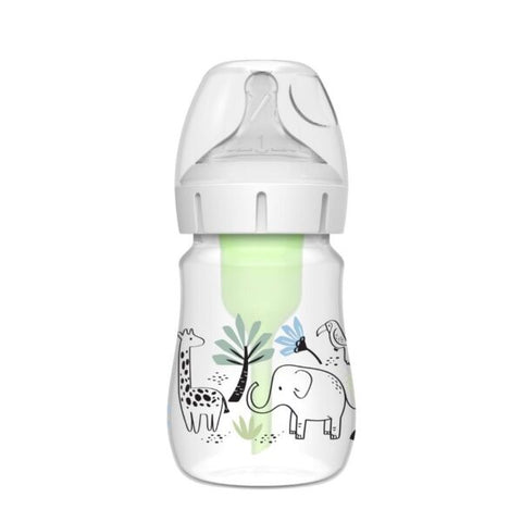 Pacha Dr. Browns Options PLUS 5oz Cuello Ancho Diseño Jungla, 1-pack