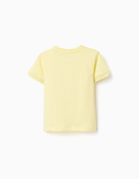 TSHIRT SS JERSEY, YELLOW, 6/9M