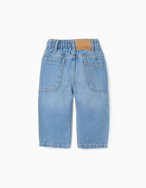 PANTS DENIM, DARK BLUE DENIM, 6/9M