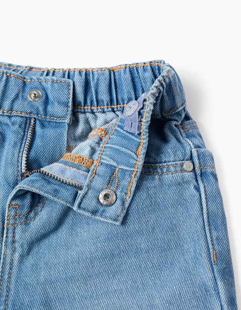 PANTS DENIM, DARK BLUE DENIM, 6/9M