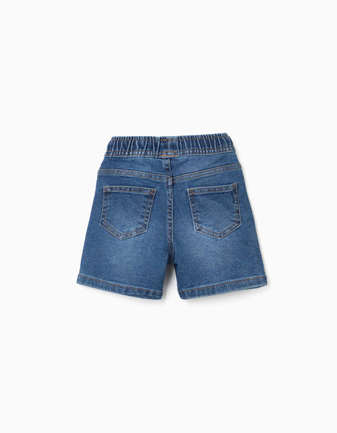 SHORTS DENIM, BLUE, 6/9M