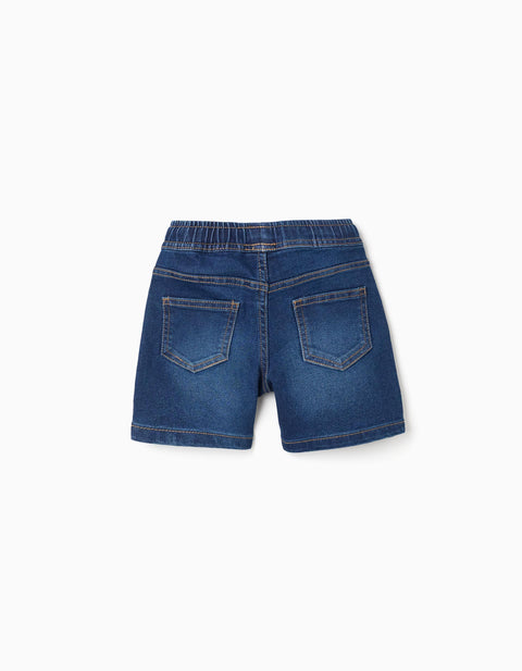 SHORTS DENIM, BLUE, 6/9M