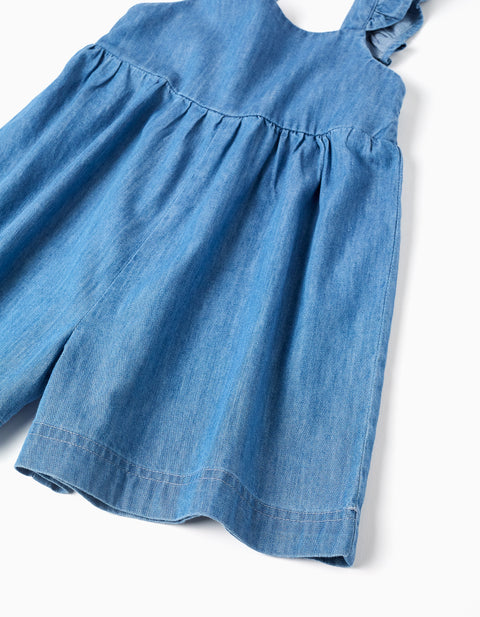 OVERALL DENIM, LIGHT BLUE, 12/18M