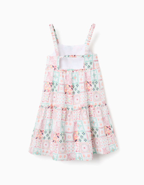 Vestido Zippy estampado con tirantes