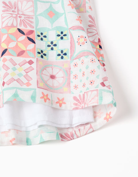 Vestido Zippy estampado con tirantes
