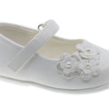 Bailarina Beppi, en piel sintética, con flores decorativas en el velcro. Se cierra con velcro para poner y ajustar fácilmente. Plantilla anatómica. Suela de goma. - Kinder Guatemala - Zapatos Casuales