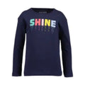 Blusa Blue Seven azul manga larga con diseño de shine para niña. - Kinder Guatemala - 