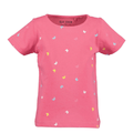 Blusa Blue Seven manga corta color rosado con estampado para niña - Kinder Guatemala - blusa manga corta