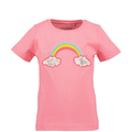 Blusa Blue Seven manga corta con diseño arcoiris color rosado para niña - Kinder Guatemala - blusa manga corta