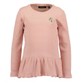 Blusa Blue Seven rosado manga larga con vuelitos en la cintura para niña. - Kinder Guatemala - 