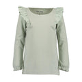 Blusa Blue Seven verde manga larga con vuelitos en los hombros para niña. - Kinder Guatemala - 