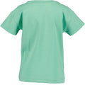 Blusa manga corta algodón orgánico Blue Seven Flowers verde - Kinder Guatemala -