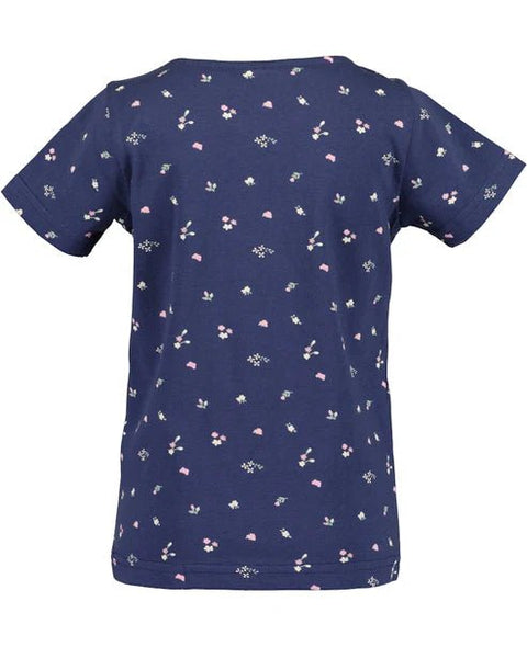 Blusa manga corta Blue Seven Girls Essentials azul marino - Kinder Guatemala -