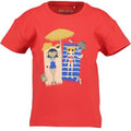 Blusa manga corta Jersey Blue Seven Beach Girls roja - Kinder Guatemala -