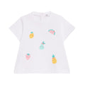 Blusa Street Monkey manga corta diseño de frutas color blanco para niña - Kinder Guatemala - Blusa