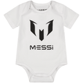 Body deportiva Messi de manga corta logo tee Messi color blanco unisex - Kinder Guatemala - body blanca m/c unidad