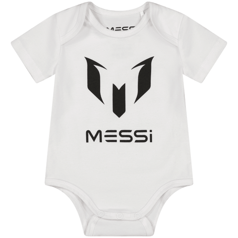 Body deportiva Messi de manga corta logo tee Messi color blanco unisex - Kinder Guatemala - body blanca m/c unidad