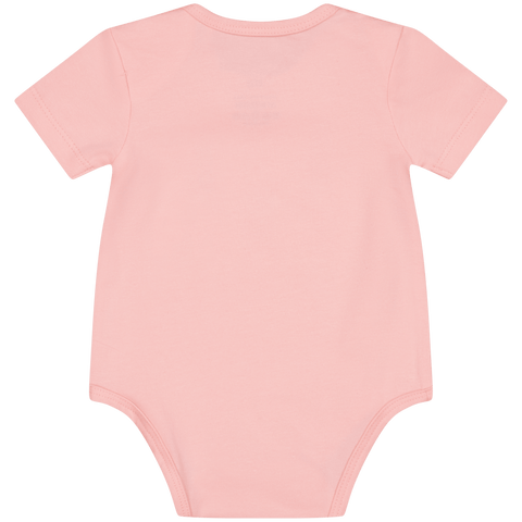 Body deportiva Messi de manga corta logo tee Messi color rosado unisex - Kinder Guatemala - body blanca m/c unidad
