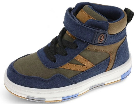 Bota Beppi con cincho de velcro y cintas suela antideslizante color azul para niño - Kinder Guatemala - 