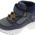 Bota Beppi en piel sintética, con cuello en textil, con velcro y elástico para calzar y ajustar fácilmente suela de goma y antideslizante. - Kinder Guatemala - Botas