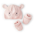 Caja de regalo Carters: gorrito y guantes diseño de conejo color rosado para niña - Kinder Guatemala - Regalos