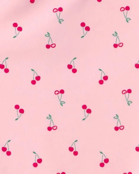 Calzoneta Carters manga larga con vuelitos en los hombros estampada color rosado para niña - Kinder Guatemala - Trajes de Baño