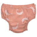 Calzoneta con pañal Eco Snap Green Sprout con diseño de dinosaurios color coral unisex - Kinder Guatemala - Traje de baño