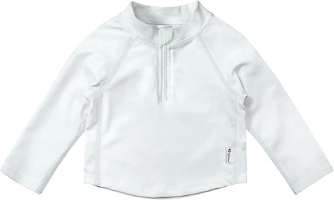 Camisa acuatica Green Sprout con UPF 50+ Eco Zip color blanco unisex - Kinder Guatemala - Traje de baño