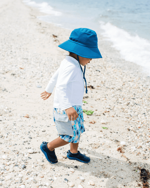 Camisa acuatica Green Sprout con UPF 50+ Eco Zip color blanco unisex - Kinder Guatemala - Traje de baño
