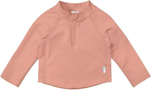 Camisa acuatica Green Sprout con UPF 50+ Eco Zip color coral unisex - Kinder Guatemala - Traje de baño