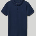 Camisa polo de piquée Blue Seven Boy Essentials azul marino - Kinder Guatemala -