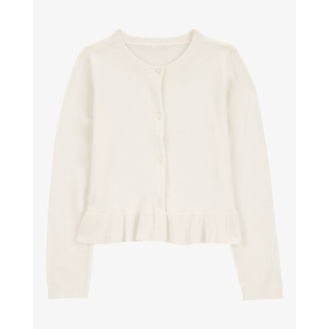 Cardigan Carters abotonado blanco para niña - Kinder Guatemala - Cardigan