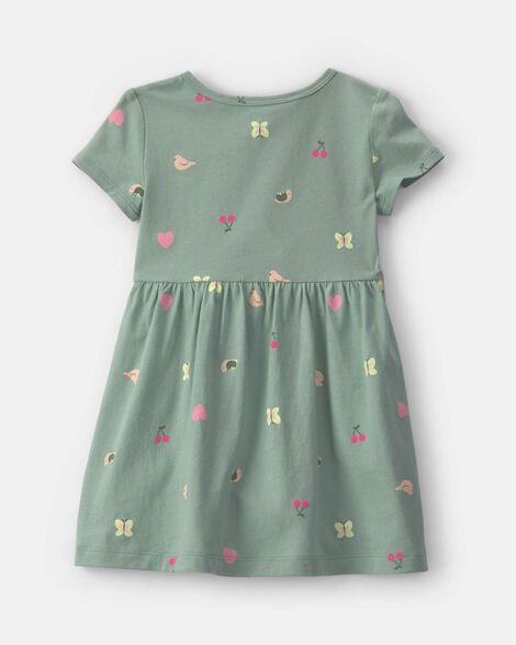 Carter's -SU26 TG Knit OP Dress Print - Kinder Guatemala - Vestidos