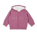Chaqueta Baby Bol con capucha y zipper diseño NICE color rasado para niña - Kinder Guatemala - Chumpas/abrigos