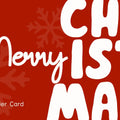 Tarjeta de regalo Kinder Card en color rojo liso con el logo de Kinder y la frase "Elige bien" en