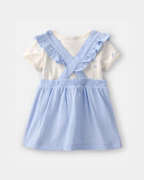Conjunto 2 piezas Carter's: Blusa y jumper tipo falda - Kinder Guatemala - conjunto con jumper