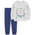 Conjunto 2 piezas Carter's sudadero con diseño de oso y pantalon con estampado de osos para niño - Kinder Guatemala - Conjunto sudadero y pantalón.