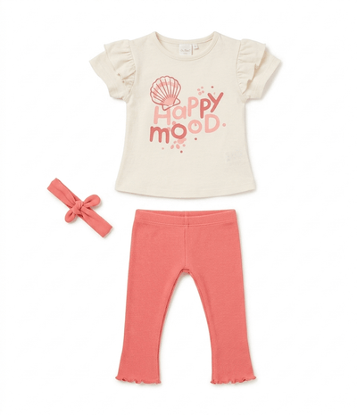 Conjunto 2 piezas + Cinta Babybol blusa - pantalón - cinta summer mood - Kinder Guatemala - 