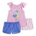Conjunto 3 piezas Carters Slepwear t - shit sin manga y 2 short para niña - Kinder Guatemala - 