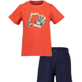 Conjunto Blue Seven brilla en la oscuridad 2 piezas: t-shirt manga corta y pantaloneta diseño de tractor multicolor para niño - Kinder Guatemala - pijama de varias piezas con short