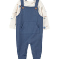 Conjunto Carters 2 piezas: overol con bolsa al frente y camisa manga larga, diseño de granja multicolor para niño - Kinder Guatemala - Conjuntos con Overol