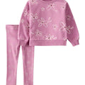 Conjunto Carters 2 piezas: sudadero y pantalón color rosado para niña - Kinder Guatemala - Conjuntos con Pantalón