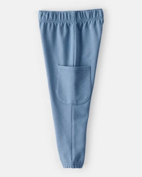 Conjunto Carters 2 piezas: T-shirt manga larga diseño de rayas y jogger con bolsas en las piernas de parche multicolor para niño - Kinder Guatemala - 