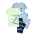 Conjunto Carters 4 Piezas: 2 pantalones y 2 blusas manga corta diseño de cocodrilo de algodón azul para niño - Kinder Guatemala - Conjunto Blusa y pantalón