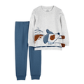 Conjunto Carters Playwear 2 piezas sueter con diseño y jogger celeste niño - Kinder Guatemala - 