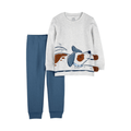 Conjunto Carters Playwear 2 piezas sueter con diseño y jogger celeste niño - Kinder Guatemala - 