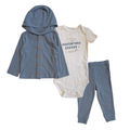 Conjunto Carters Playwear 3 piezas chaqueta body y pantalon para niño - Kinder Guatemala - 