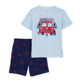 Conjunto Carters short y t-shirt manga corta estampado camion celeste niño - Kinder Guatemala - 