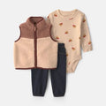 Conjunto con Chaleco 3 Piezas Carter's Algodón y Poliéster café para niño - Kinder Guatemala - Conjuntos