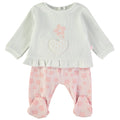 Conjunto de 2 piezas Babybol blusa - pantalón flor y corazón - Kinder Guatemala - 